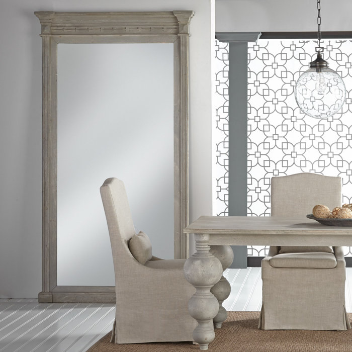 One Allium Way® Montsoreau Rectangle Wood Floor Mirror & Reviews